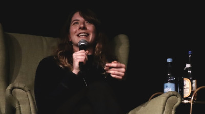 Alice Cappelle speaking at a Culturitical Talk